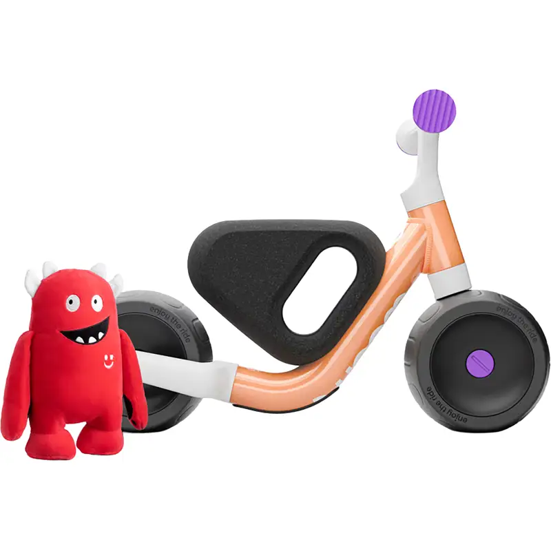 Balfes Bikes Woom Wow Self-Balancing Bike in Pop Peach | Free postage over £30, £10 off first order, price match & 0% finance.