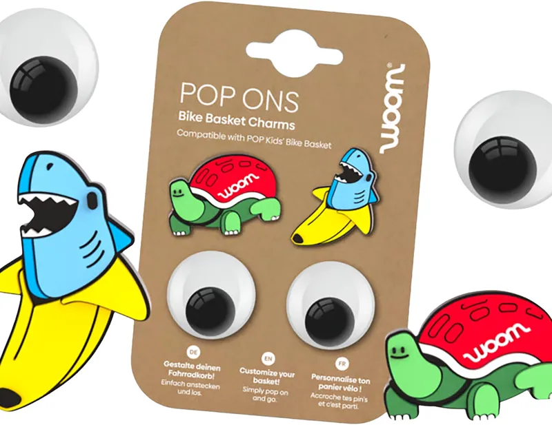 Woom POP Ons Tropical Fun Bike Basket Charms in Tropical Fun-4