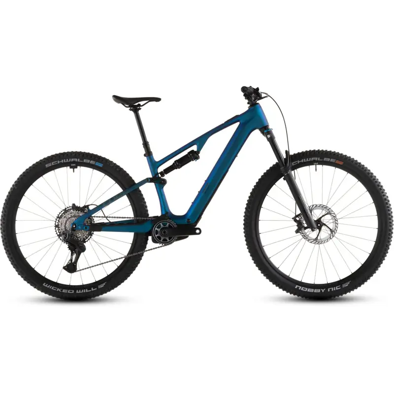 Balfes Bikes Cube Ams Hybrid one44 c:68x Slx 400x Electric Full Suspension Mountain Bike 2026in Nebula/Black | Free postage over £30, £10 off first order, price match & 0% finance.