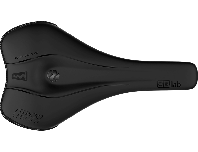 SQlab 611 Ergowave Active S-Tube 2.1 Saddle in Black-3