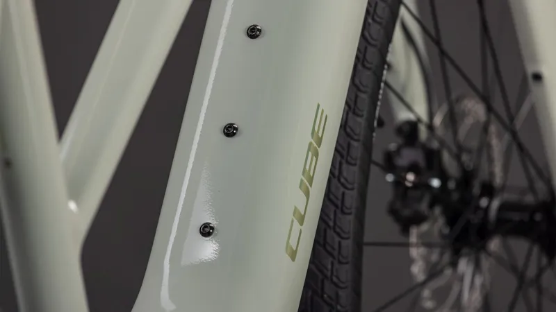 Cube Editor Hybrid Slx 400x Trapeze Electric Hybrid Bike 2026 in Reedbeige/Chrome-2