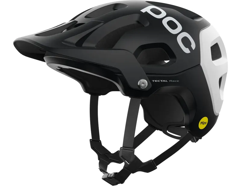 POC Tectal Race MTB Helmet MIPS in Uranium Black/Hydrogen White Matt