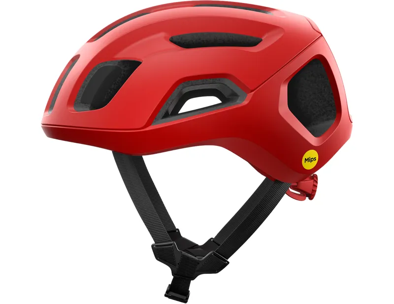 POC Ventral Air WF MIPS Helmet In Prismane Red Matt
