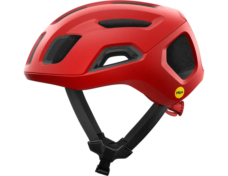 POC Ventral Air MIPS Helmet In Prismane Red Matt