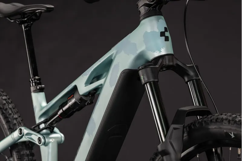 Cube Stereo Hybrid One44 HPC Pro 800 Electric Full Sus MTB 2027 in Pearlaqua/Black-4