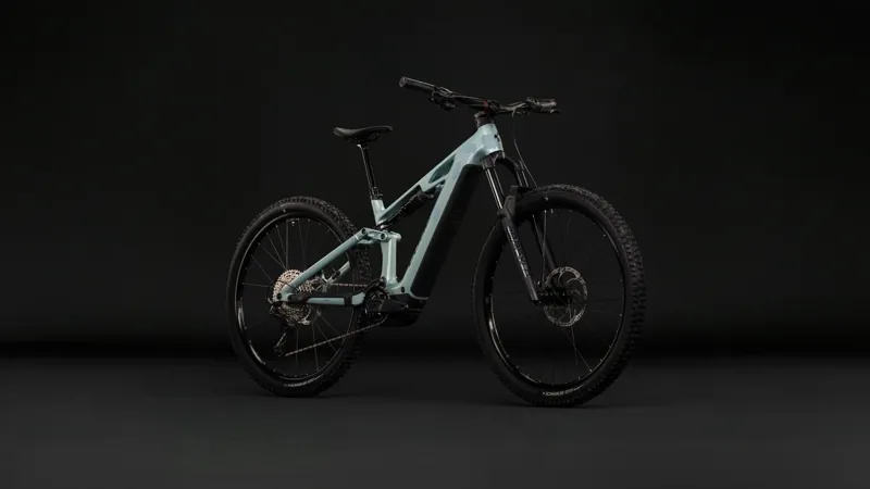 Cube Stereo Hybrid One44 HPC Pro 800 Electric Full Sus MTB 2027 in Pearlaqua/Black-3