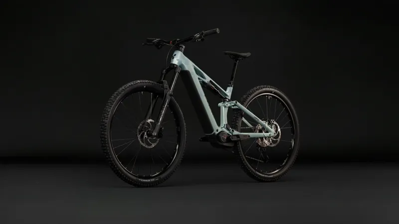 Cube Stereo Hybrid One44 HPC Pro 800 Electric Full Sus MTB 2027 in Pearlaqua/Black-1