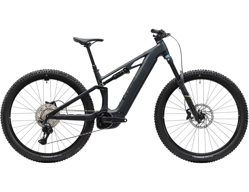 Cube Stereo Hybrid One44 HPC Race 800 Electric Full Sus MTB 2027 in Coal/Green
