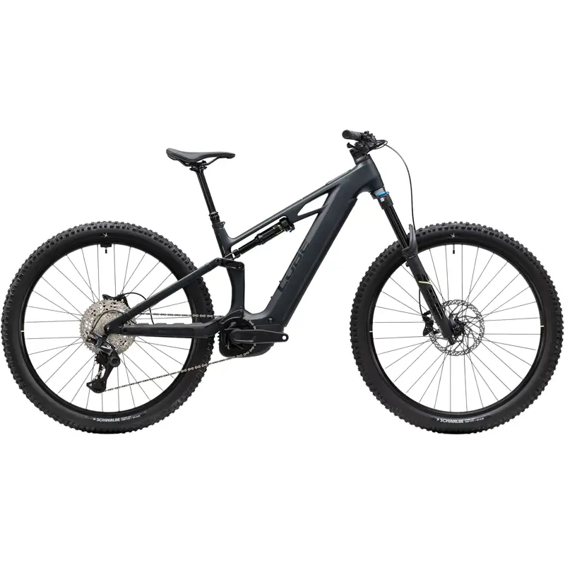 Balfes Bikes Cube Stereo Hybrid One44 HPC Race 800 Electric Full Sus MTB 2027 in Coal/Green | Free postage over £30, £10 off first order, price match & 0% finance.