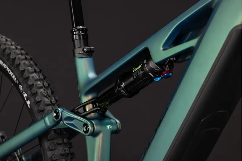 Cube Stereo Hybrid One44 HPC SLX 800 Electric Full Sus MTB 2027 in Jungali/Black-6