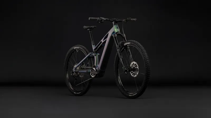 Cube Stereo Hybrid One44 HPC SLX 800 Electric Full Sus MTB 2027 in Jungali/Black-4
