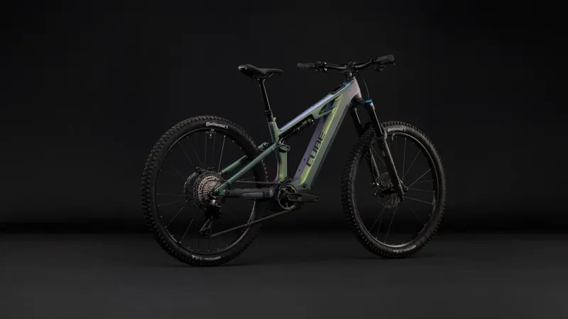 Cube Stereo Hybrid One44 HPC SLX 800 Electric Full Sus MTB 2027 in Jungali/Black-3