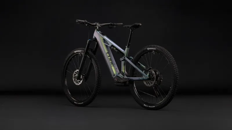 Cube Stereo Hybrid One44 HPC SLX 800 Electric Full Sus MTB 2027 in Jungali/Black-1