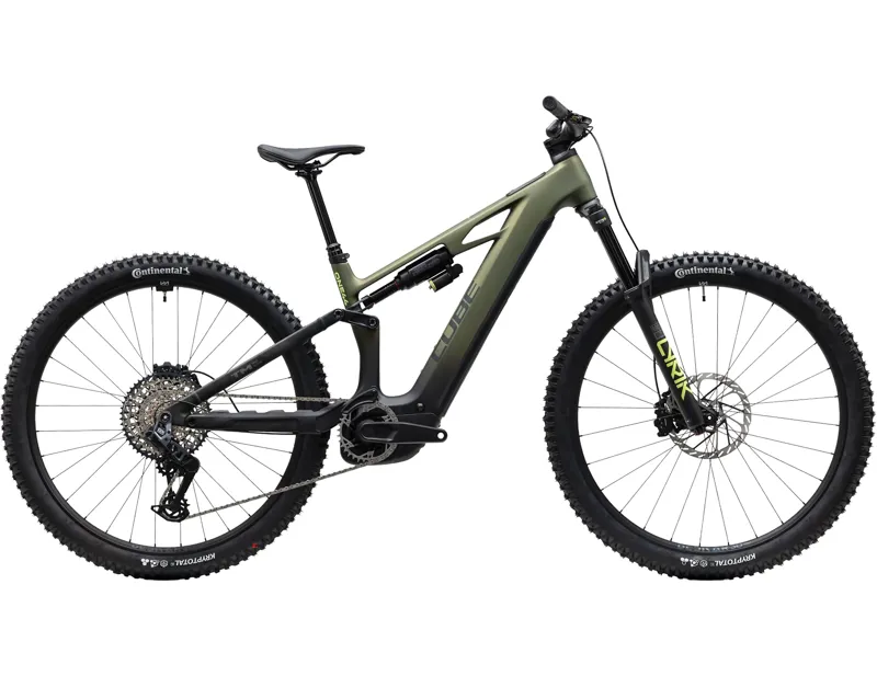 Cube Stereo Hybrid One44 HPC TM 800 Electric Full Sus MTB 2027 in Reedgreen/Gills
