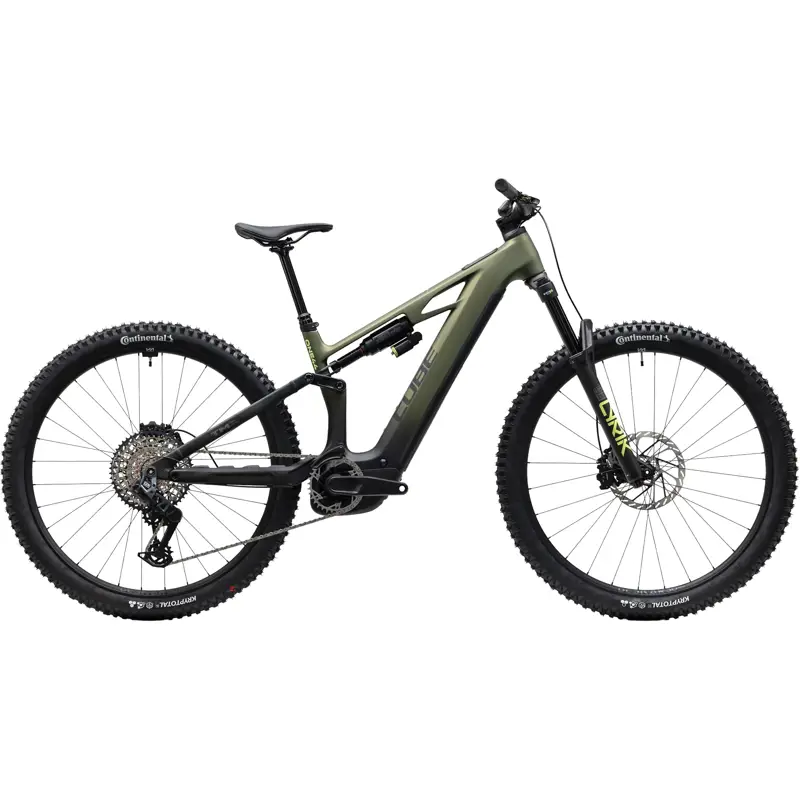 Balfes Bikes Cube Stereo Hybrid One44 HPC TM 800 Electric Full Sus MTB 2027 in Reedgreen/Gills | Free postage over £30, £10 off first order, price match & 0% finance.