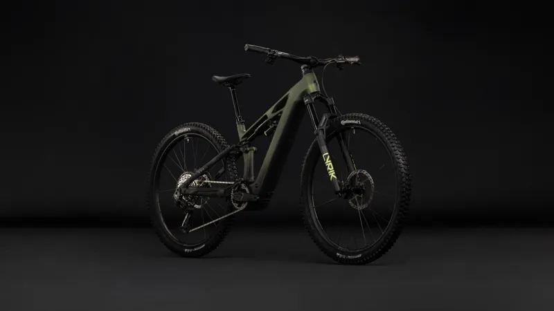 Cube Stereo Hybrid One44 HPC TM 800 Electric Full Sus MTB 2027 in Reedgreen/Gills-3