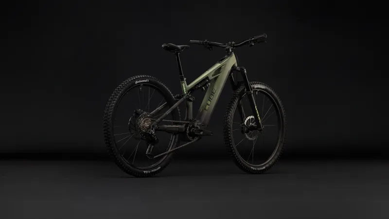 Cube Stereo Hybrid One44 HPC TM 800 Electric Full Sus MTB 2027 in Reedgreen/Gills-2