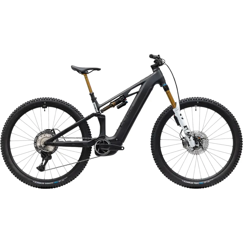 Balfes Bikes Cube Stereo Hybrid One44 HPC At 800 Electric Full Sus MTB 2027 in Carbon/White | Free postage over £30, £10 off first order, price match & 0% finance.