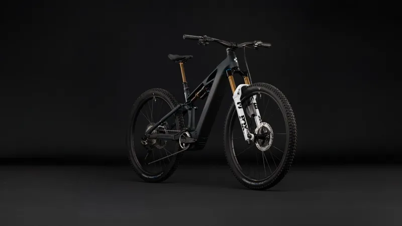 Cube Stereo Hybrid One44 HPC At 800 Electric Full Sus MTB 2027 in Carbon/White-1