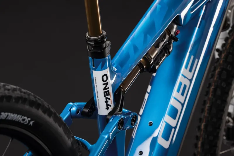 Cube Stereo Hybrid One44 HPC At 800 Electric Full Sus MTB 2027 in Actionteam-9