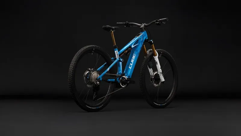 Cube Stereo Hybrid One44 HPC At 800 Electric Full Sus MTB 2027 in Actionteam-4