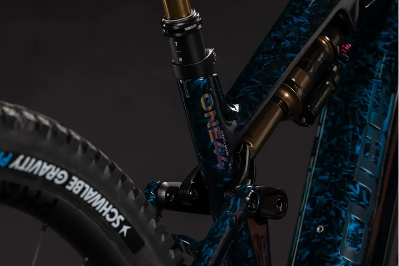 Cube Stereo Hybrid One44 HPC SLT 800 Electric Full Sus MTB 2027 in Splinternavy/Prizm-6