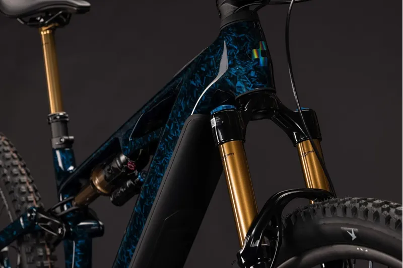 Cube Stereo Hybrid One44 HPC SLT 800 Electric Full Sus MTB 2027 in Splinternavy/Prizm-2