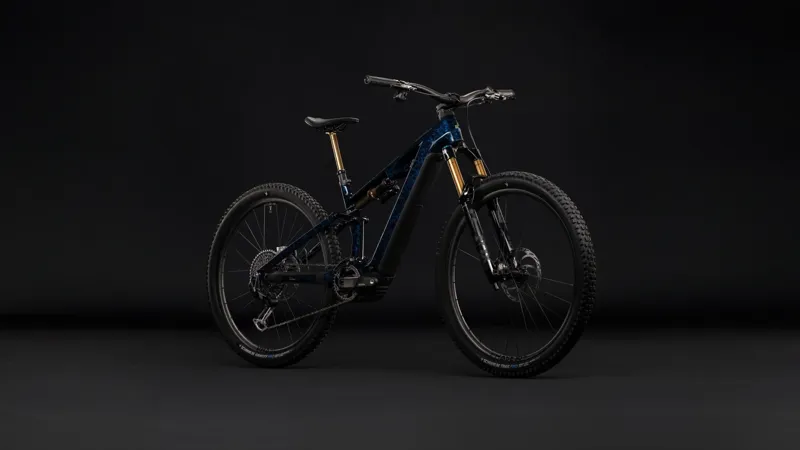 Cube Stereo Hybrid One44 HPC SLT 800 Electric Full Sus MTB 2027 in Splinternavy/Prizm-1