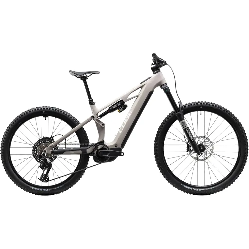 Balfes Bikes Cube Stereo Hybrid One77 HPC Race 800 Electric Full Sus MTB 2027 in Oatgrey/Yellow | Free postage over £30, £10 off first order, price match & 0% finance.