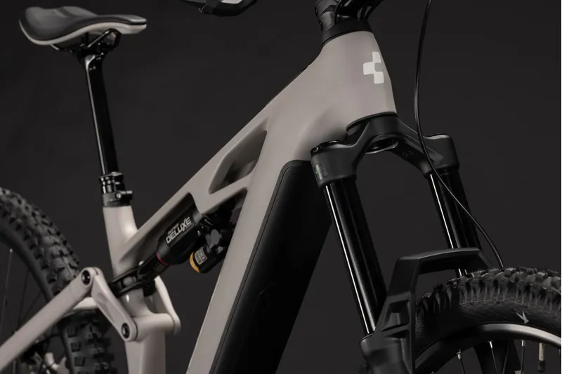 Cube Stereo Hybrid One77 HPC Race 800 Electric Full Sus MTB 2027 in Oatgrey/Yellow-4