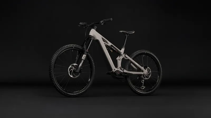 Cube Stereo Hybrid One77 HPC Race 800 Electric Full Sus MTB 2027 in Oatgrey/Yellow-1