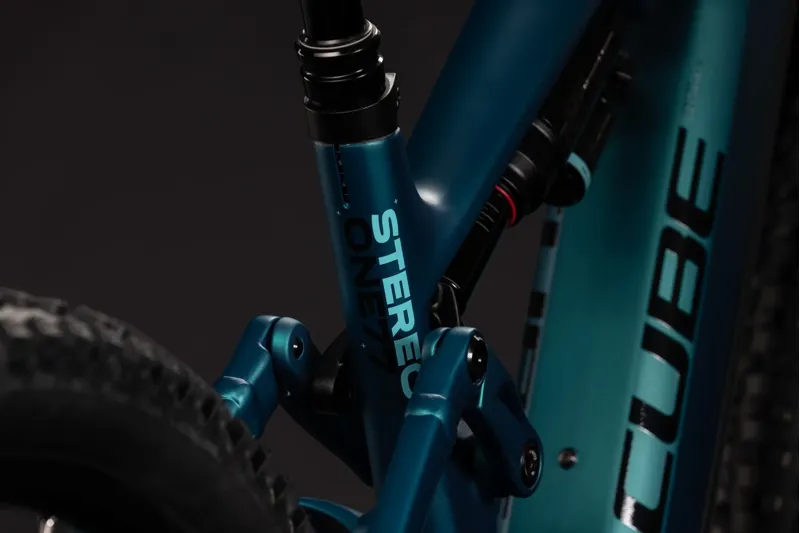 Cube Stereo Hybrid One77 HPC Race 800 Electric Full Sus MTB 2027 in Metallicpetrol/Black-7