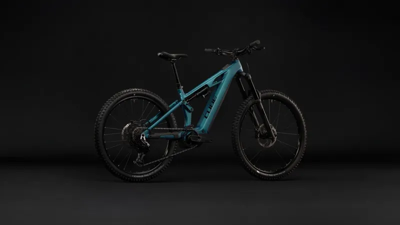 Cube Stereo Hybrid One77 HPC Race 800 Electric Full Sus MTB 2027 in Metallicpetrol/Black-3