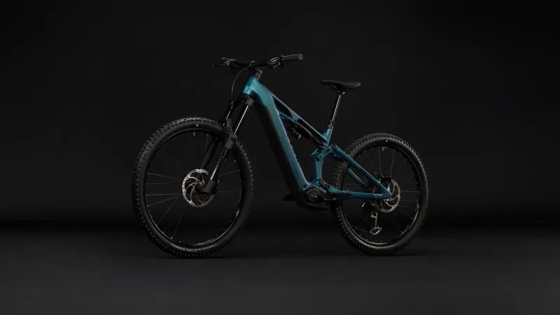 Cube Stereo Hybrid One77 HPC Race 800 Electric Full Sus MTB 2027 in Metallicpetrol/Black-2