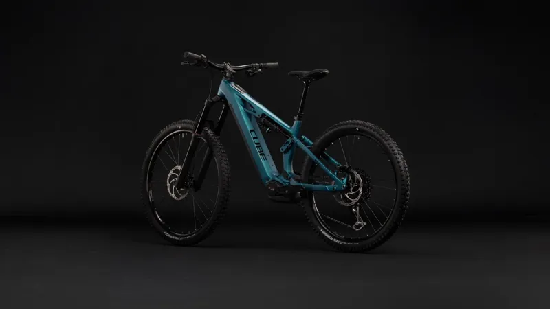 Cube Stereo Hybrid One77 HPC Race 800 Electric Full Sus MTB 2027 in Metallicpetrol/Black-1