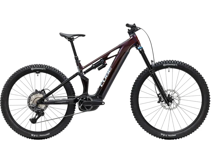 Cube Stereo Hybrid One77 HPC SLX 800 Electric Full Suspension MTB 2027 in Liquidred Black
