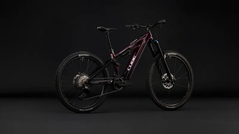 Cube Stereo Hybrid One77 HPC SLX 800 Electric Full Suspension MTB 2027 in Liquidred Black-3