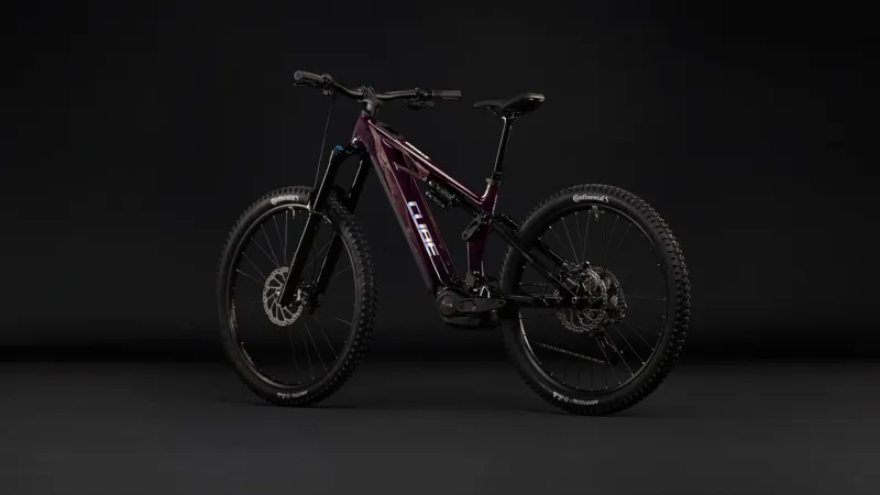 Cube Stereo Hybrid One77 HPC SLX 800 Electric Full Suspension MTB 2027 in Liquidred Black-1