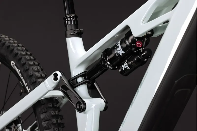 Cube Stereo Hybrid One77 HPC SLX 800 Electric Full Suspension MTB 2027 in Hintofmint/Orange-7