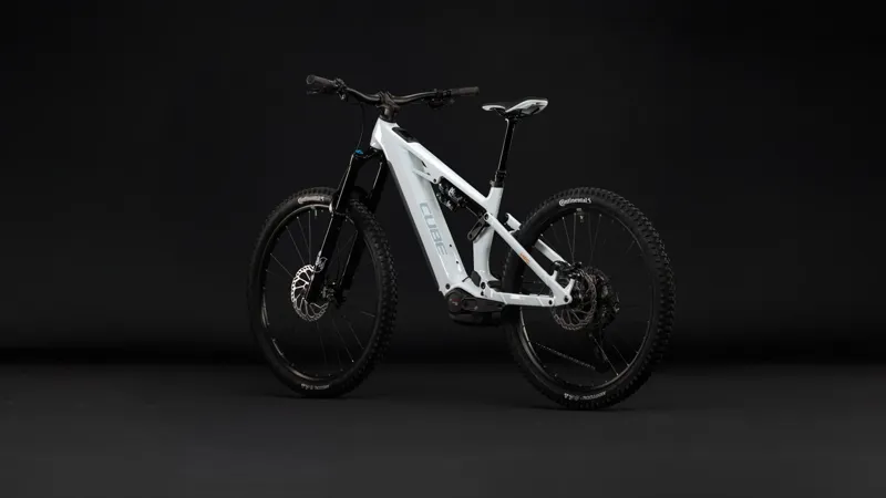 Cube Stereo Hybrid One77 HPC SLX 800 Electric Full Suspension MTB 2027 in Hintofmint/Orange-2
