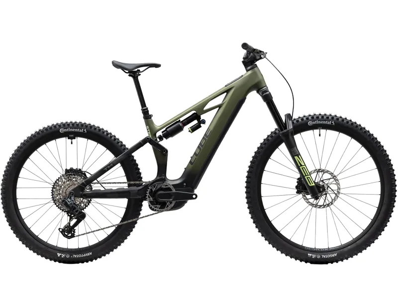 Cube Stereo Hybrid One77 HPC TM 800 Electric Full Suspension MTB 2027 in Reedgreen/Gills