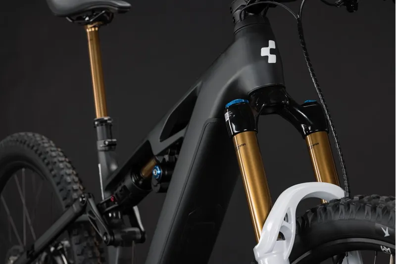 Cube Stereo Hybrid One77 HPC At 800 Electric Full Suspension MTB 2027 in Carbon/White-5