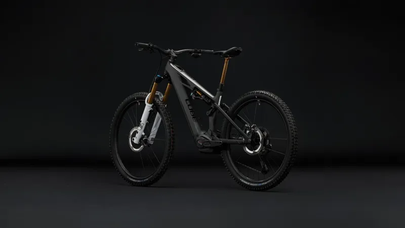 Cube Stereo Hybrid One77 HPC At 800 Electric Full Suspension MTB 2027 in Carbon/White-1