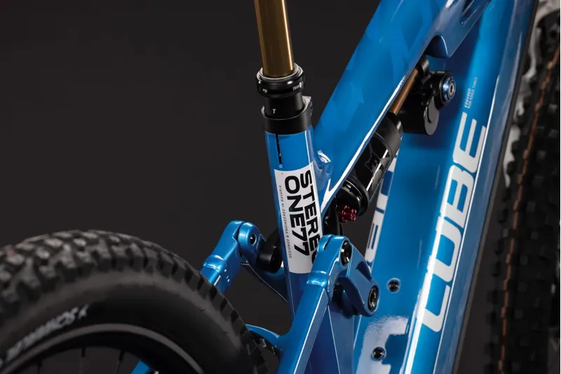 Cube Stereo Hybrid One77 HPC At 800 Electric Full Suspension MTB 2027 in Actionteam-9