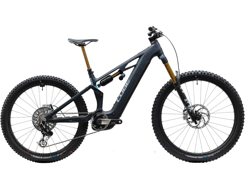 Cube Stereo Hybrid One77 HPC SLT 800 Electric Full Suspension MTB 2027 in Bluegalaxy/Grey