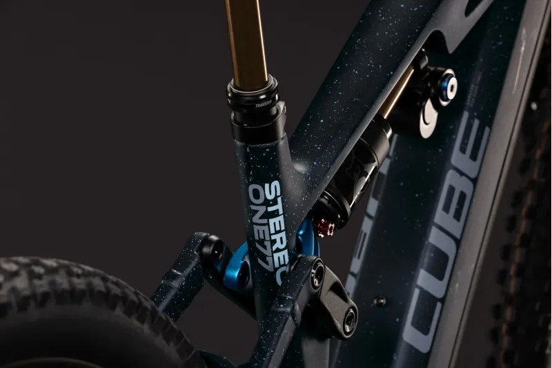 Cube Stereo Hybrid One77 HPC SLT 800 Electric Full Suspension MTB 2027 in Bluegalaxy/Grey-5