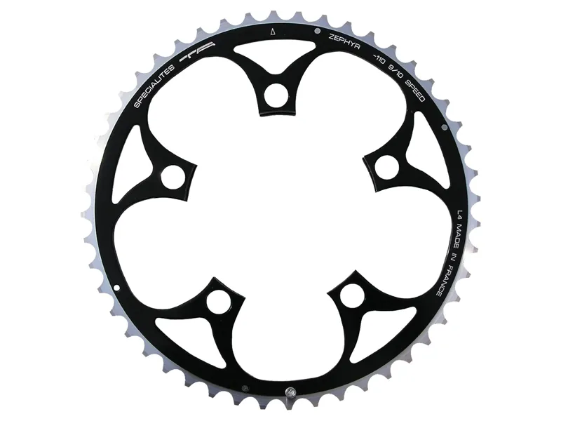 Specialites TA Zephyr 110 PCD 9/10x 5-Arm Middle Outers Outer Chainring 50t in Black