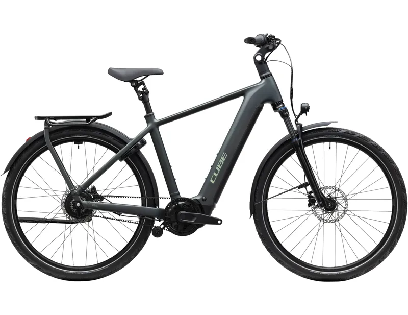 Cube Kathmandu Hybrid Deluxe Pro 800 Electric Aluminium bike 2027 in Blackforest/Chrome