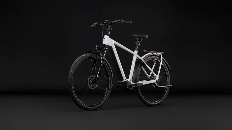 Cube Kathmandu Hybrid Deluxe Pro 800 Electric Aluminium bike 2027 in Metallicwhite/Chrome-3