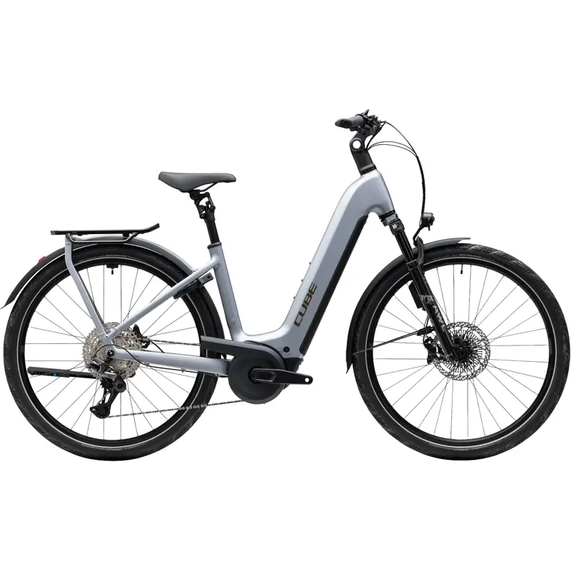 Balfes Bikes Cube Kathmandu Hybrid EXC 800 Electric Aluminium bike 2027 in Slategrey/Chrome | Free postage over £30, £10 off first order, price match & 0% finance.